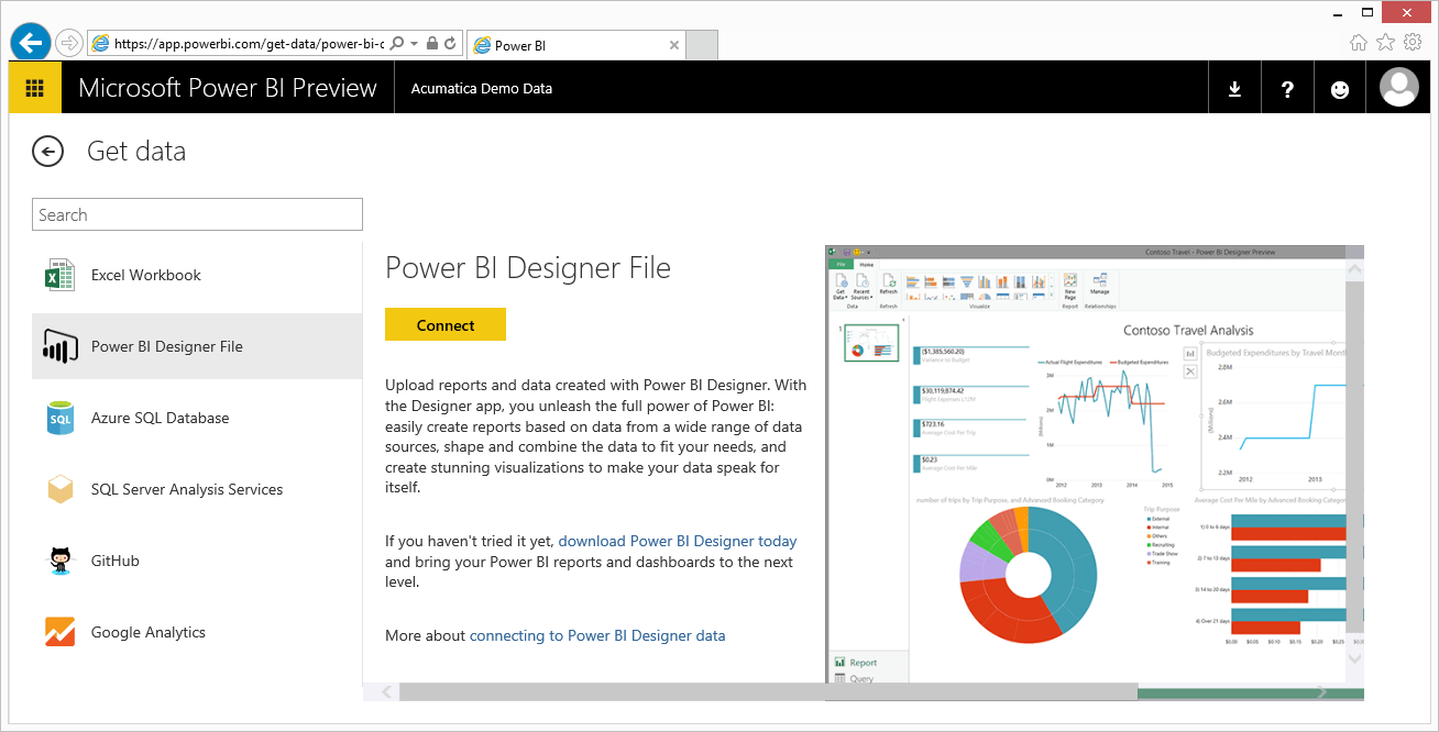 Power BI Designer File Preview