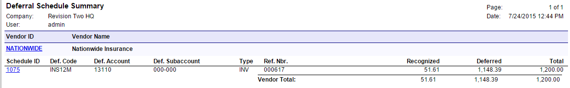 Deferred and Prepaid Expenses in Acumatica Cloud ERP Software