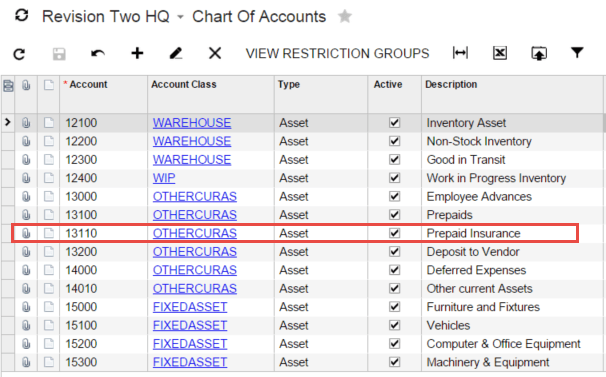 Deferred and Prepaid Expenses in Acumatica Cloud ERP Software