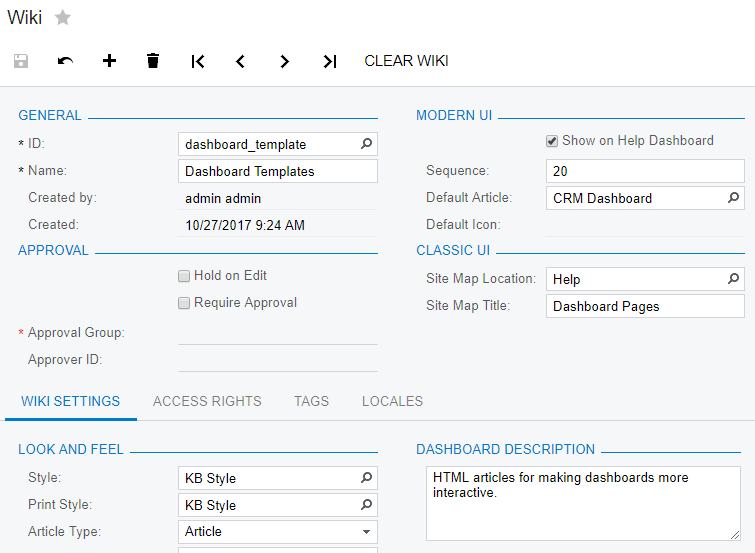 CRM Dashboard