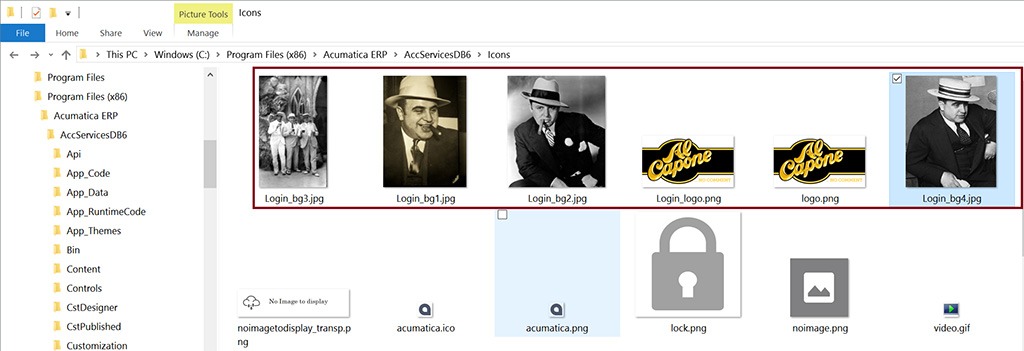 AlCapone theme based login image files.