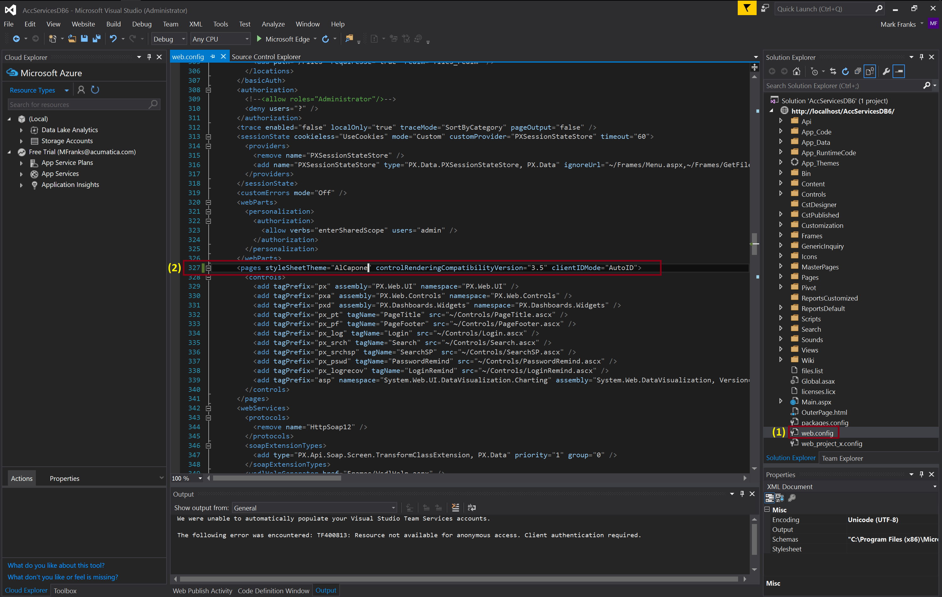 Opening Visual Studio by right-clicking on it and selecting Run as administrator.