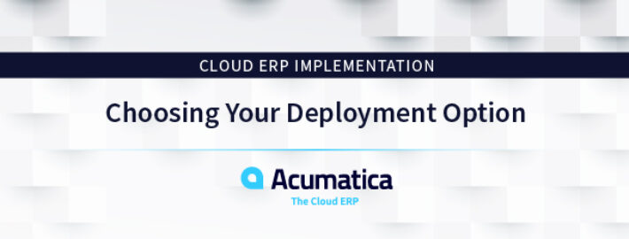 Cloud ERP Implementation: Choosing Your Deployment Option