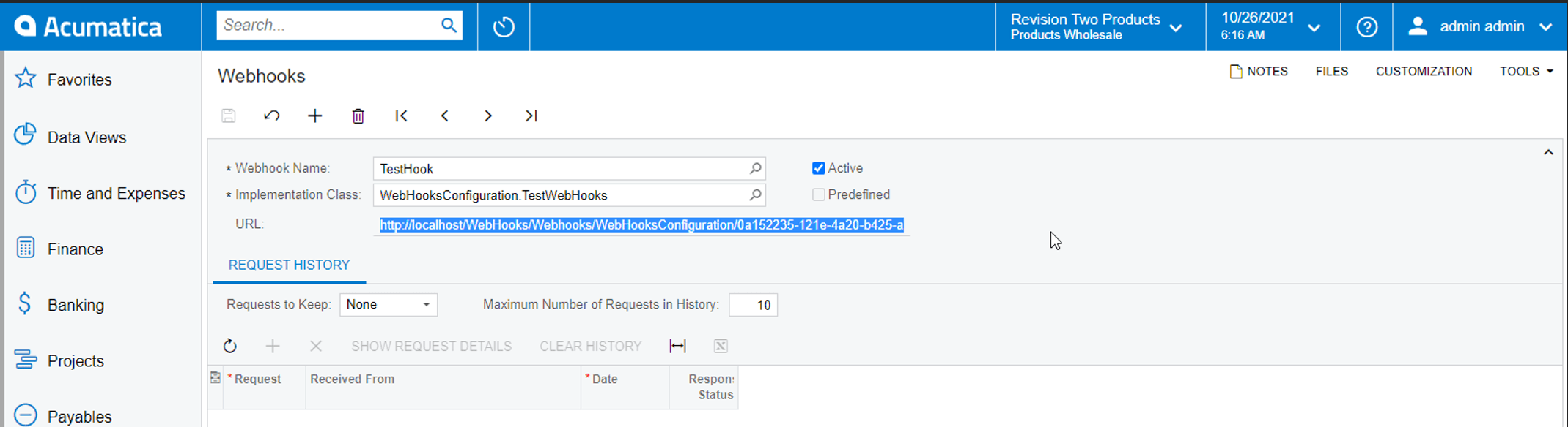 Easily Send POST Requests to Acumatica Using WebHooks