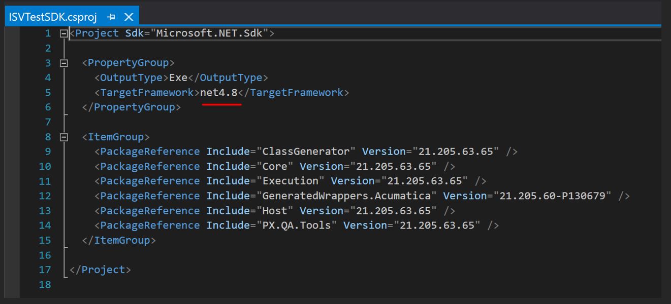 Creating Acumatica Test SDK Tests from Scratch for ISVs