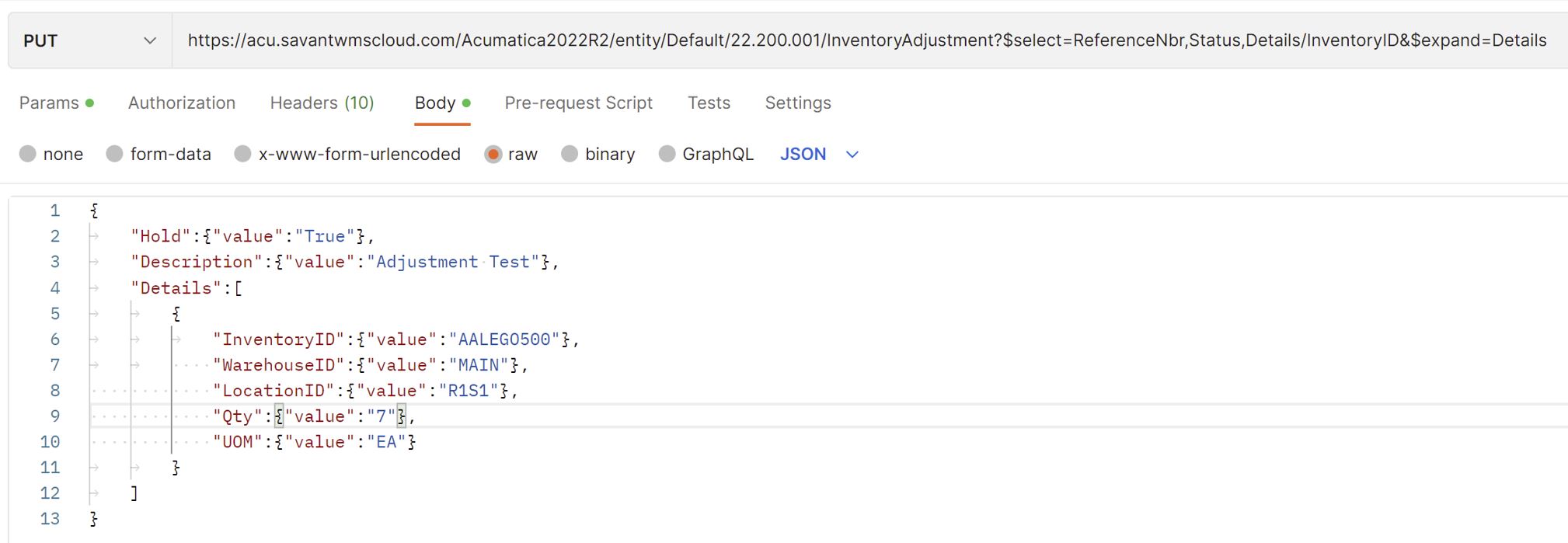 Integration Using the REST API Client with Acumatica's Manufacturing Module