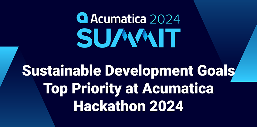 Sustainable Development Goals Top Priority at Acumatica Hackathon 2024