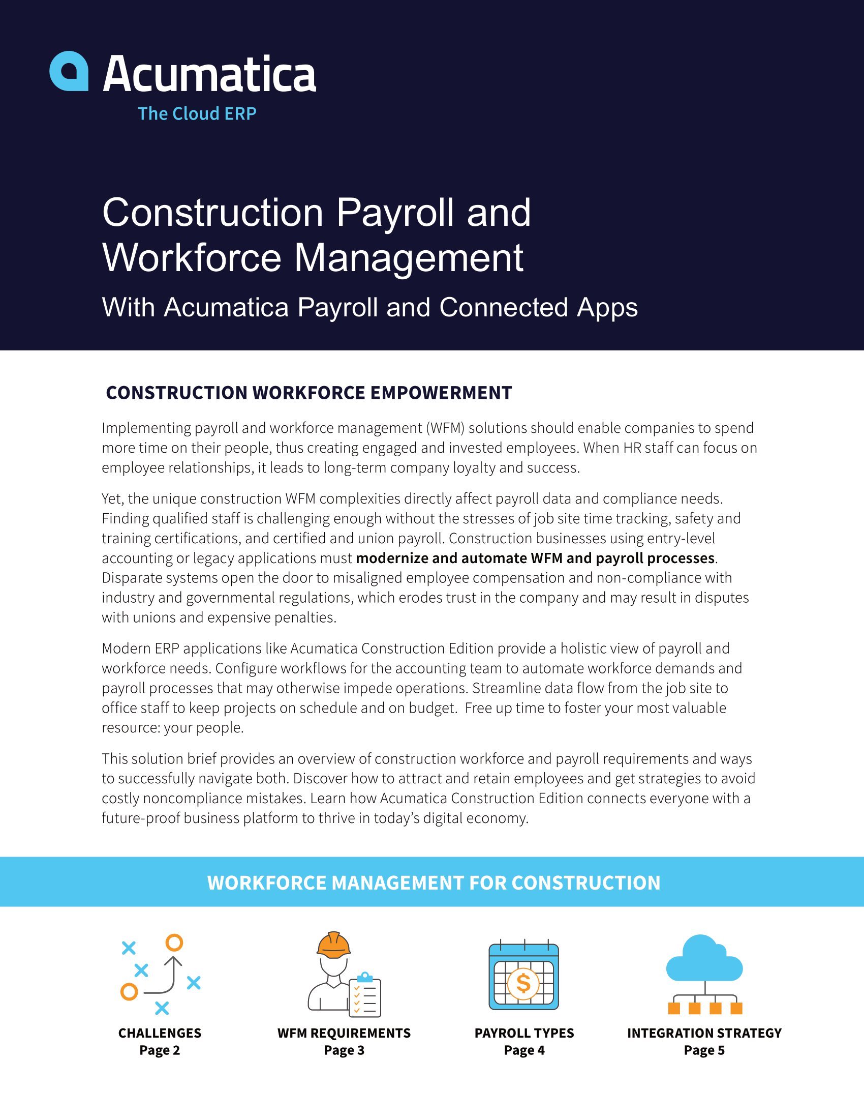 Construction Payroll Product Sheet