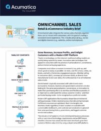 Streamline Omnichannel Sales with a Cloud-Native ERP Platform