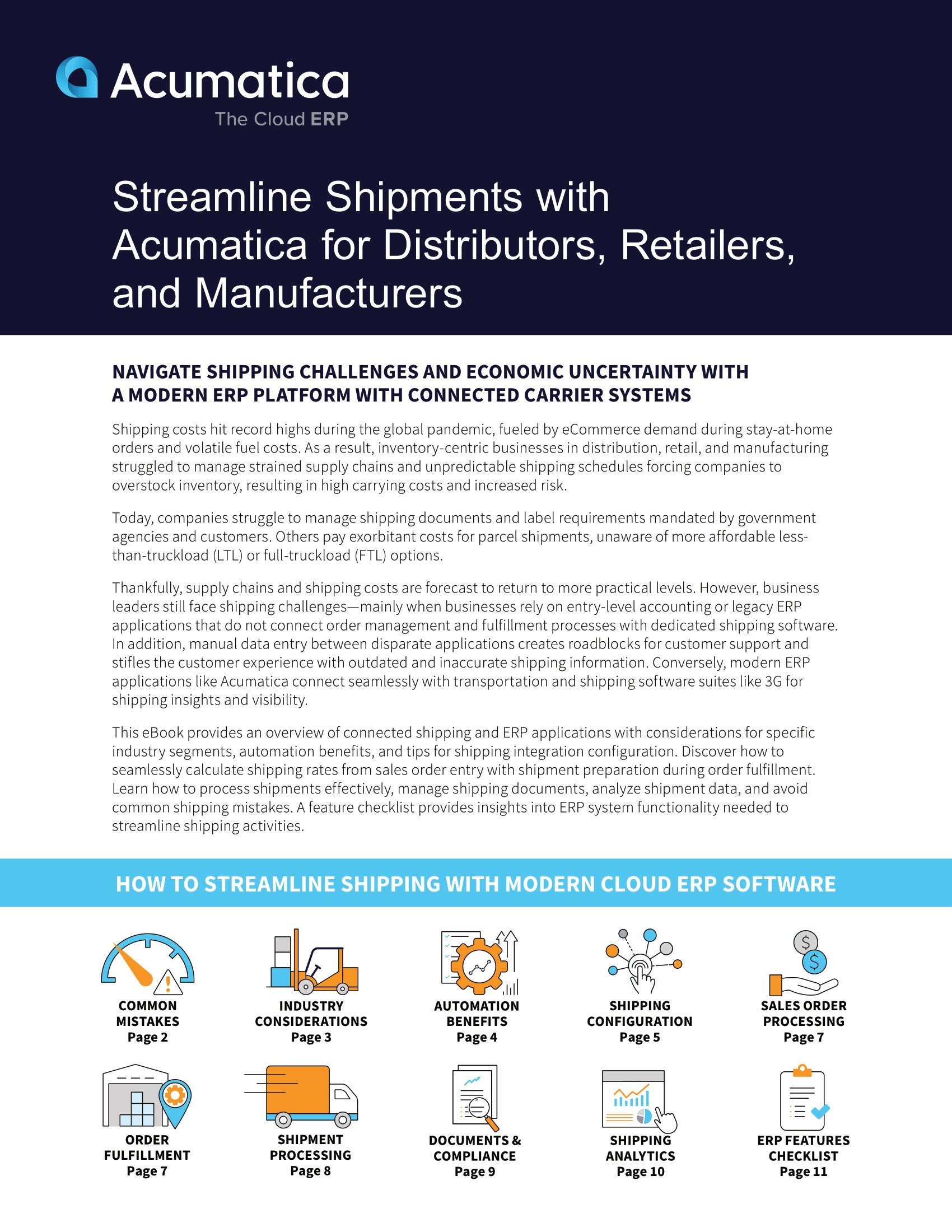 Navigate Shipping Challenges Using Modern ERP Platform