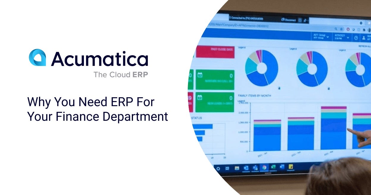 Why you need ERP for your Finance Department