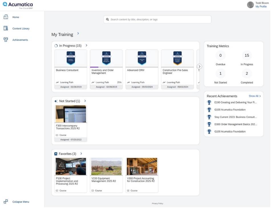 What’s New in Acumatica Partner University: Latest Updates and Enhancements